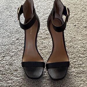 Calvin Klein Black Heeled Sandals
